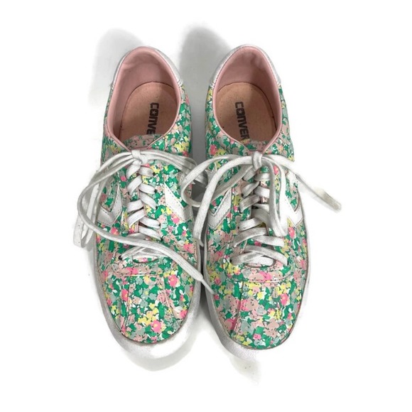 Converse Breakpoint Low Top Floral Sneakers Size 8.5 k - Picture 3 of 11